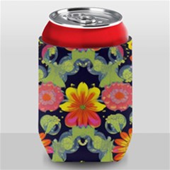Mid Century Retro Floral 1970s 1960s Pattern 54 Can Holder