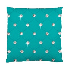 Turquoise Diamond Bling Single-sided Cushion Case