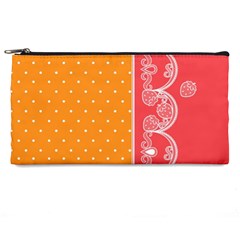 Lace Dots With Rose Gold Pencil Case