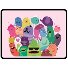 Happy Monsters Fleece Blanket (extra Large)