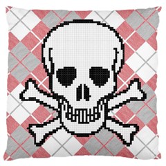 Ugly Skull Sweater Large Cushion Case (single Sided) 