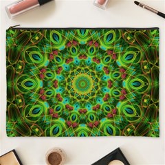 Peacock Feathers Mandala Cosmetic Bag (xxxl)