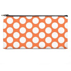 Orange Polkadot Pencil Case