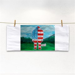 Painted Flag Big Foot Aust Hand Towel