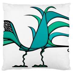 Fantasy Bird Large Cushion Case (single Sided) 