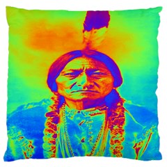 Sitting Bull Large Cushion Case (single Sided) 