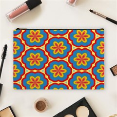 Floral Pattern Cosmetic Bag (large)
