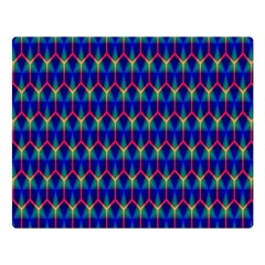 Honeycomb Fractal Art Double Sided Flano Blanket (large) 