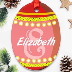 Easter Egg Hunter  Oval Ornament
