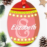 Easter Egg Hunter  Oval Ornament Front