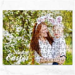 Happy Easter Family Bunny Jigsaw Puzzle (rectangle)