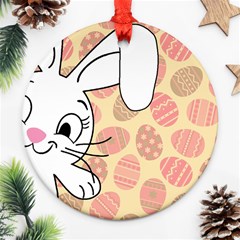Easter Bunny  Round Ornament (two Sides)