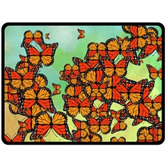 Monarch Butterflies Fleece Blanket (large) 