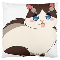 Ragdoll Cat For Life Large Cushion Case (one Side)