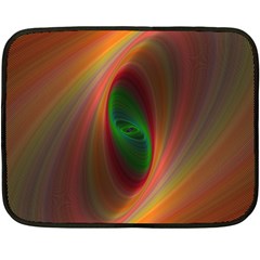 Ellipse Fractal Orange Background Fleece Blanket (mini)