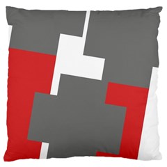 Cross Abstract Shape Line Large Cushion Case (one Side)