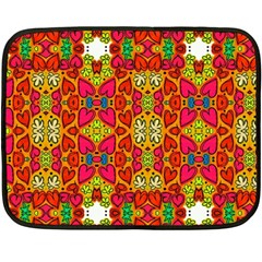 Abstract Background Pattern Doodle Fleece Blanket (mini)