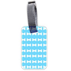 Dog Bone Background Dog Bone Pet Luggage Tags (two Sides)