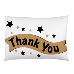 Thank You Lettering Thank You Ornament Banner Pillow Case