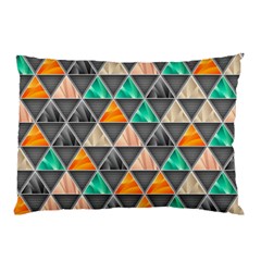 Abstract Geometric Triangle Shape Pillow Case
