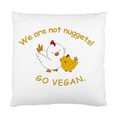Go Vegan - Cute Chick  Standard Cushion Case (one Side)