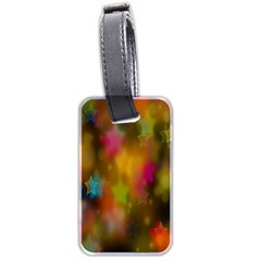 Star Background Texture Pattern Luggage Tags (two Sides)