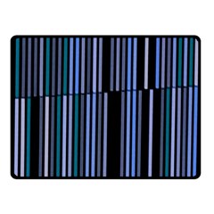 Shades Of Blue Stripes Striped Pattern Fleece Blanket (small)