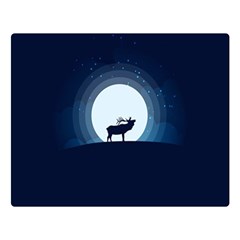Moon Hirsch Wild Nature Antler Double Sided Flano Blanket (large) 
