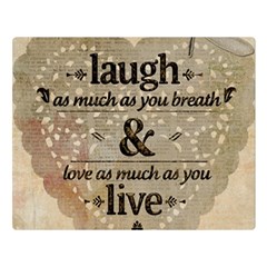Motivational Calligraphy Grunge Double Sided Flano Blanket (large) 
