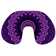 Mandala Purple Mandalas Balance Travel Neck Pillows