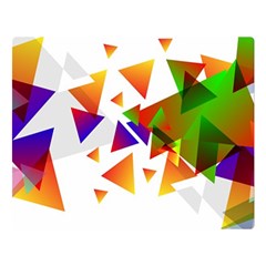 Abstract Pattern Background Design Double Sided Flano Blanket (large) 