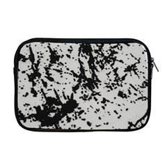Fabric Texture Painted White Soft Apple Macbook Pro 17  Zipper Case