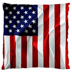 American Usa Flag Vertical Large Cushion Case (two Sides)