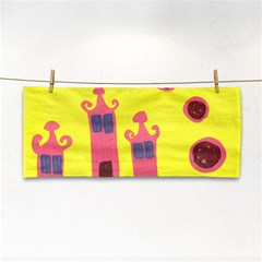 Three Houses Saying Ohhhh Hand Towel