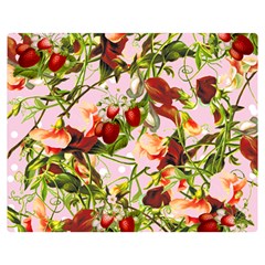 Fruit Blossom Pink Double Sided Flano Blanket (medium) 