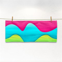 Lines Curves Colors Geometric Lines Hand Towel