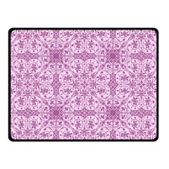 Ornamental Pink Fleece Blanket (small)
