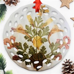 Holy Land Flowers 7 Round Filigree Ornament (two Sides)