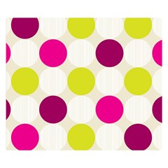 Polka Dots Spots Pattern Seamless Double Sided Flano Blanket (small) 