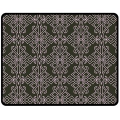 Line Geometry Pattern Geometric Fleece Blanket (medium) 
