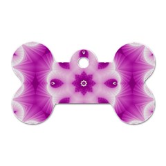Pattern Abstract Background Art Purple Dog Tag Bone (one Side)
