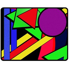 Background Color Art Pattern Form Fleece Blanket (medium) 
