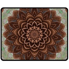 Abstract Art Texture Mandala Fleece Blanket (medium) 