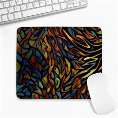 Stained Glass Window Glass Colorful Large Mousepads