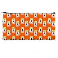 Ghost Pet Orange Pencil Cases