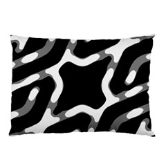 Giant Bold Dark Geometric Print Pillow Case (two Sides)