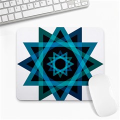 Transparent Triangles Large Mousepads