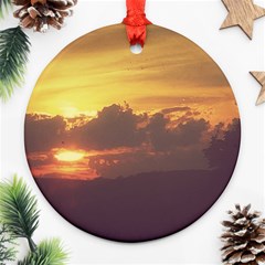 Early Sunset Ornament (round)