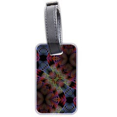 Animated Ornament Background Fractal Art Luggage Tag (two Sides)