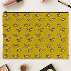 Zodiac Bat Pink Yellow Cosmetic Bag (xxxl)